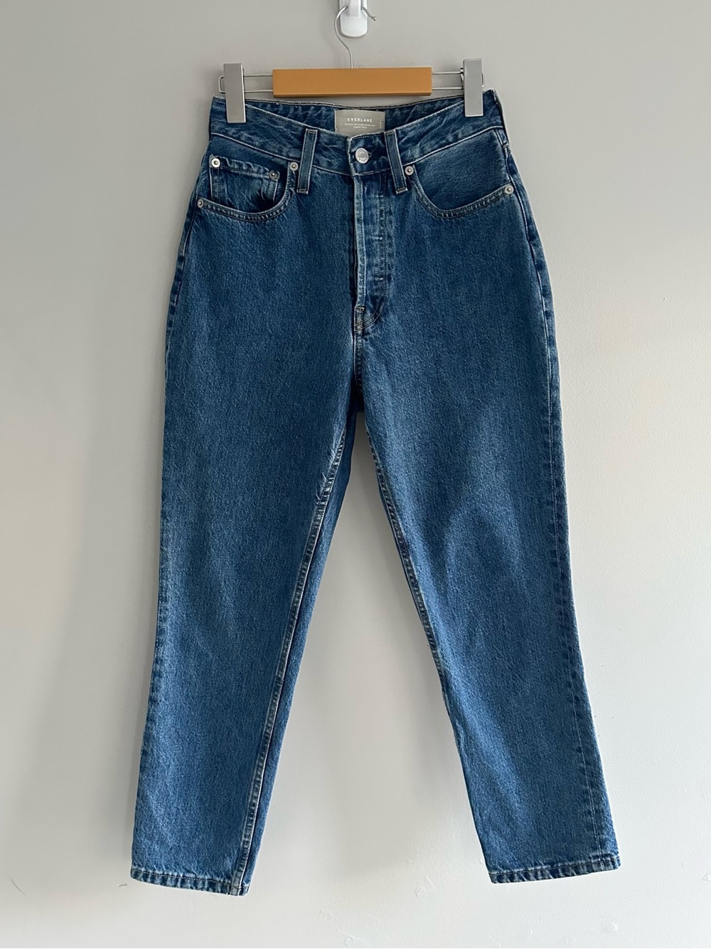 Everlane The Curvy Cheeky Straight Jean Organic Cotton Women’s Size 26 Ankle